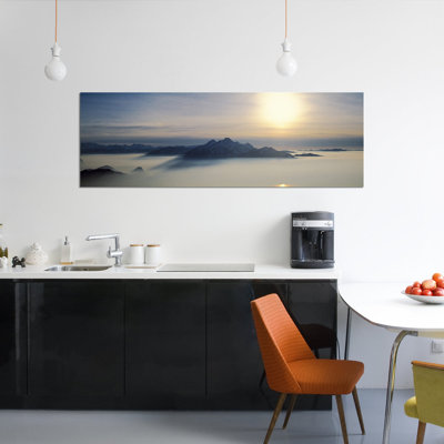 Mist Around Pilatus Lucerne Switzerland Photographic Print on Canvas