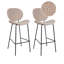 Luana Upholstered Counter Stool with Metal Frame