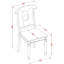 Ensemble de salle à manger 5 pièces comprenant une table de cuisine rectangulaire avec rallonge papillon et 4 chaises, 81 x 152 cm, brun selle-133950272-133950273