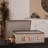 Mug and Tumbler Windowed Panel Storage Chest with 12 Compartments with Brown Trim