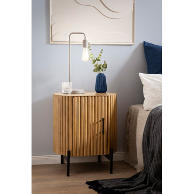 Sagit 50cm W Manufactured Wood Bedside Table