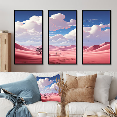 «Desert Twilight Traverse», art mural paysages spatiaux