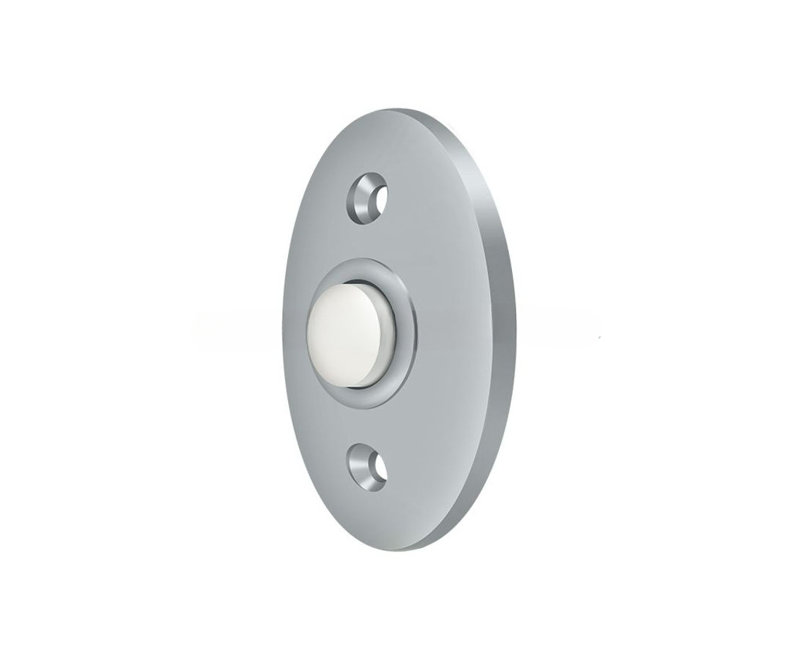 Bouton de sonnette; Standard; Finition chrome satiné, Satin Chrome