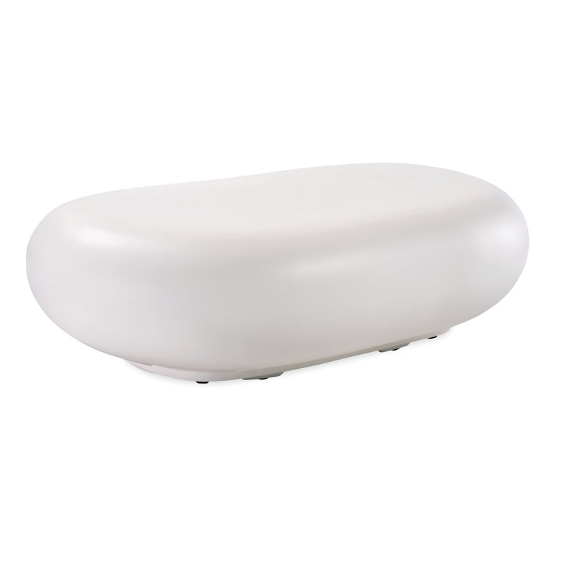 Bazaar Outdoor Free Form Coffee Table, White