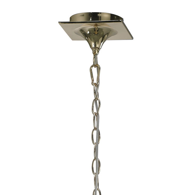 Eurich 3 - Light Shaded Chandelier, French Gold/Black
