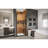 DreamLine Elegance-LS 39 3/4 - 41 3/4 inch W x 72 inch H Frameless Pivot Shower Door in Matte Black-121723724-122531108