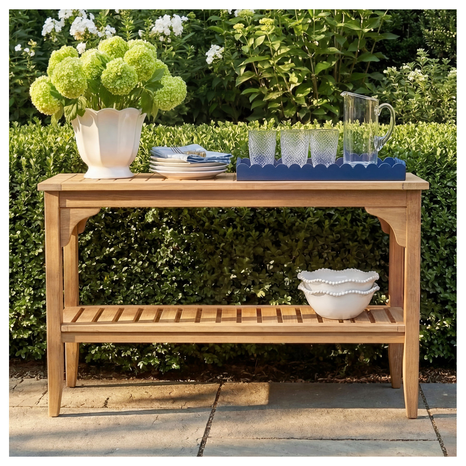 Summerton 47.25'' Teak Outdoor Buffet & Console Table, Natural
