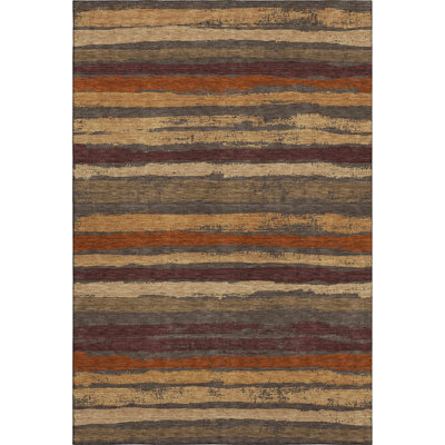 Premium Machine Washable Colmenero AMF1019 Stripes Rug