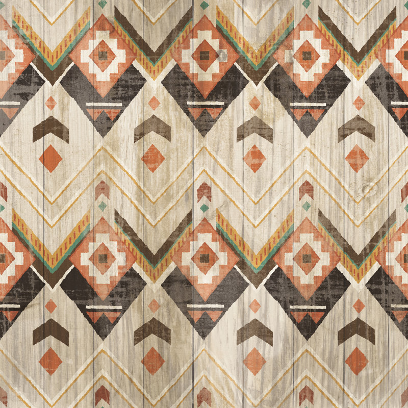 Impression sur toile tendue, "Natural histoire Lodge Southwest" par Wild Apple, H 20 po x l 20 po, Cadre simple argenté, Oui