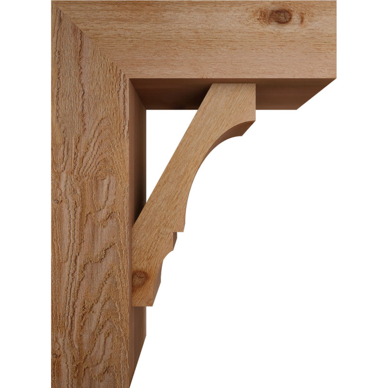 Balboa Block Offset Brace Bracket, 30 x 22, 8"W Western Red Cedar (Rough Sawn)