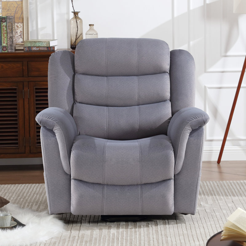 Fauteuil inclinable Lomond, Microfibre/microsuède gris