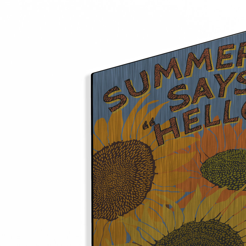 «August Says Hello» par August Licensing par Art Licensing Studio, H 16 po x l 16 po