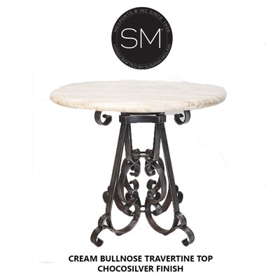 Round Concrete Outdoor Bar Table