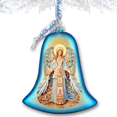 Figurine suspendue ange cloche de Noël