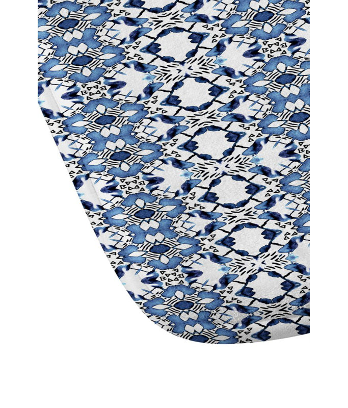 Tapis pour salle de bain blue bijoux