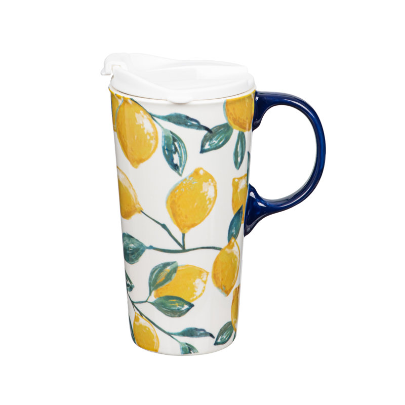 Coffret cadeau citrons en céramique citron 17 oz