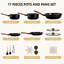 17 - Piece Aluminum Cookware Set