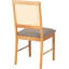 Alyisha 47.5cm H Fabric Upholstered Slat Back Side Chair in Brown