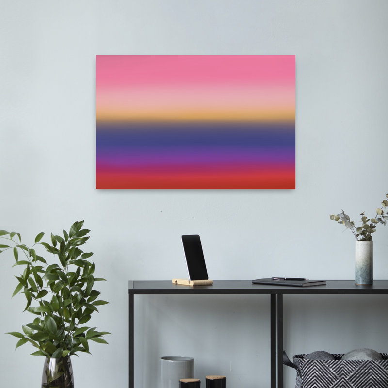 Art contemporain abstrait contemporain, H 16 po x l 24 po