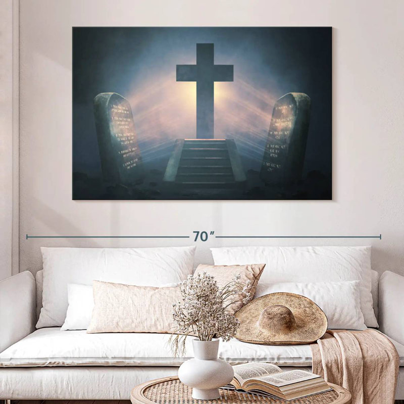 Adella Divine Cross, 34" H x 51" W