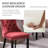 Friedrun Velvet Dining Chair Tufted Dining Room Chair with Solid Wood Leg-852858950