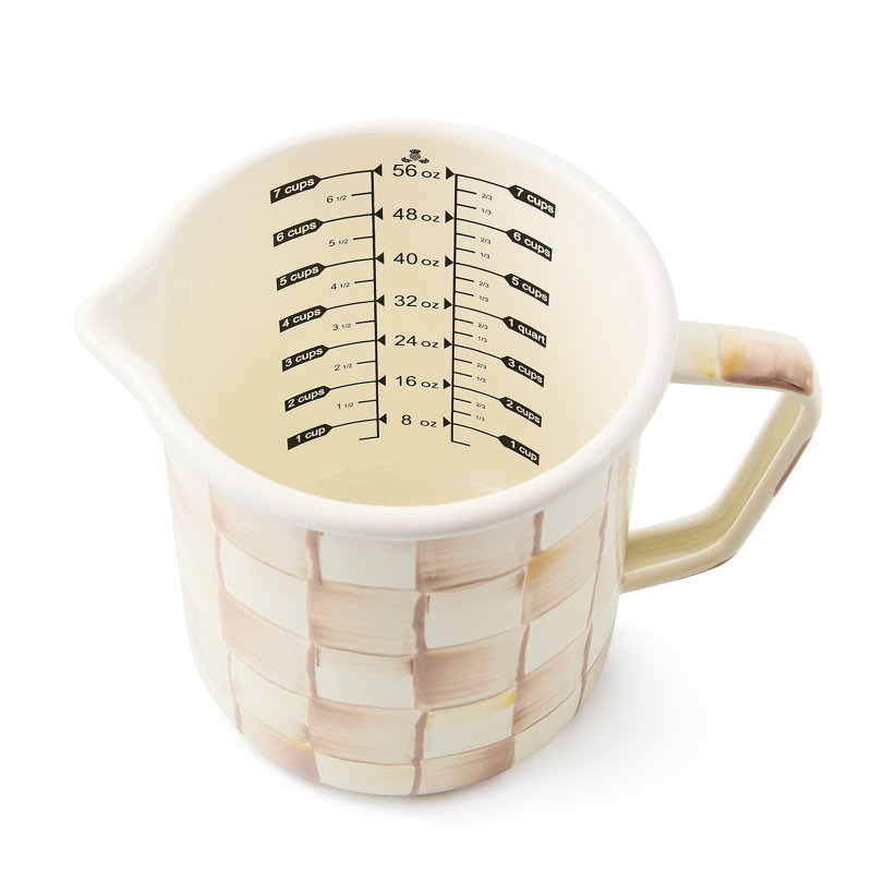 Mocha Check 7 Cup Measuring Cup, Beige/Brown