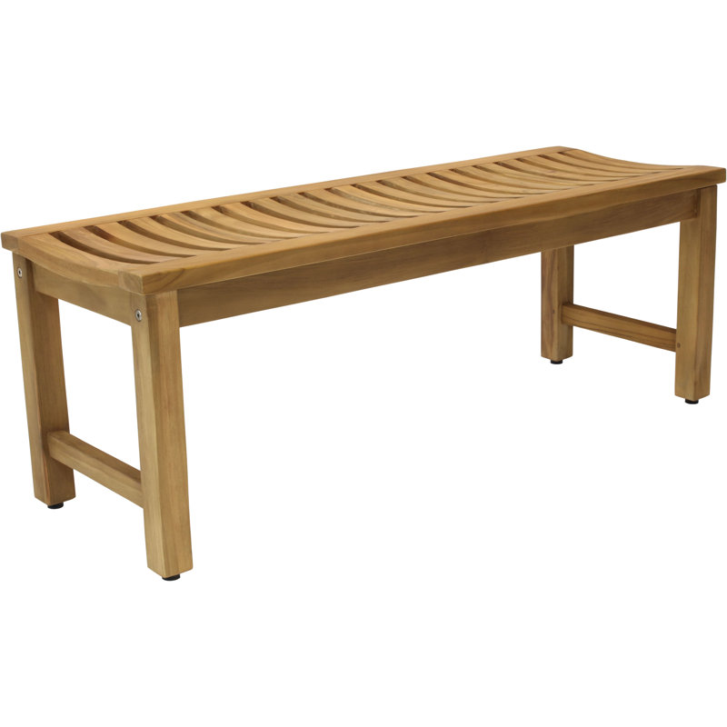 Banc de pique-nique stratus teck, H 17 po x l 48 po x P 16,5 po