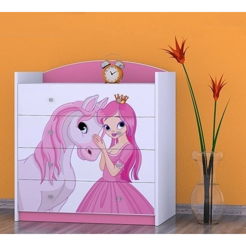 Wanamaker Kids 4 - Drawer Chest, Pink