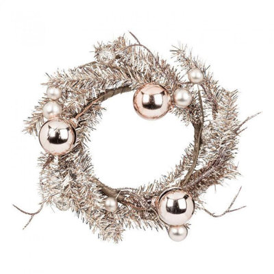 Faux Plastic/Metal 10'' Wreath