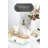Transparent glass bathroom accessory set
