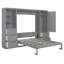Lit escamotable mural avec placard, tiroirs et tablettes Murphy-58235549