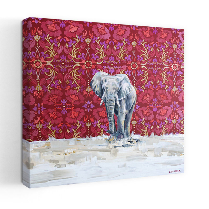 Éléphant, art contemporain de la faune, H 18 po x l 18 po