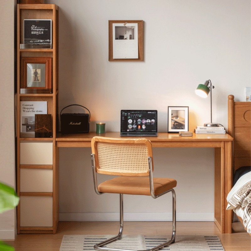   Bureau réversible en bois massif, 70.87" H x 59.06" W x 23.62" D