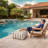  Santorin 2-piece Outdoor Bean Bag Lounge Set With Matching Ottoman Pouf-308807987