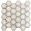 Heritage 2 in. x 2 in. Honeycomb Polished Marble Tile