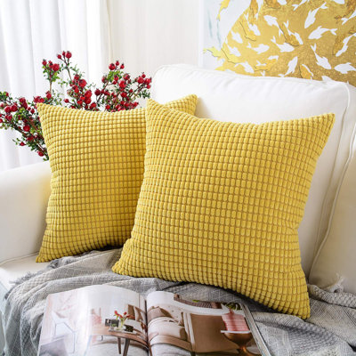 Ensemble de 2 housses de coussin décoratif seulement - Housses de coussin décoratif 20 po x 20 po