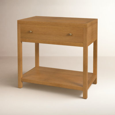 Celine 30" 1-Drawer Acacia Nightstand