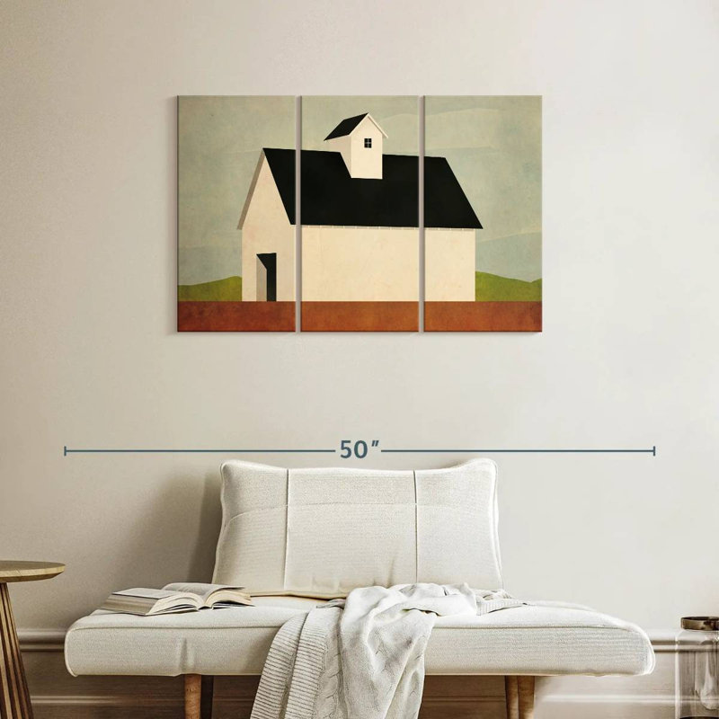 Lilie Fall Barn, 24" H x 38" W