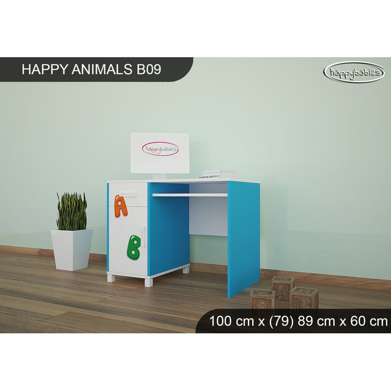 100cm Writing Desk, Blue