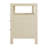 Celine 28 In. W Raffia 2 Drawer Nightstand With Shelf, Beige-907884717