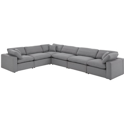 Bania Upholstered L-Shaped Sectional Symmetrical