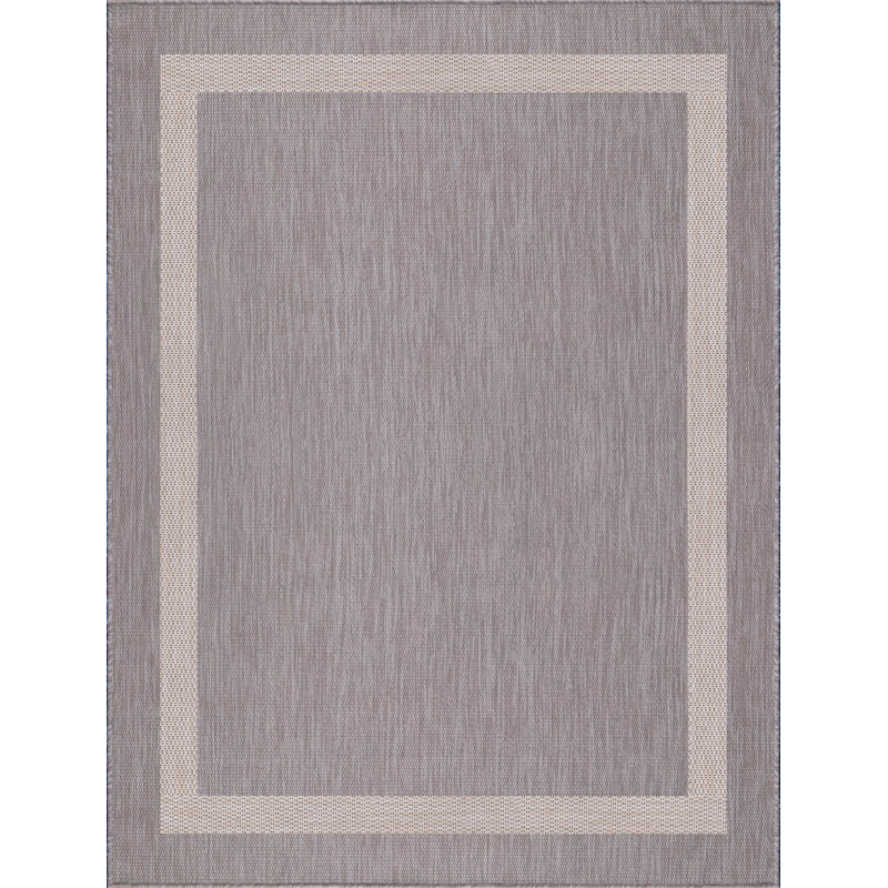 Waikiki Beige Indoor/Outdoor Rug, Rectangle 8' x 10', Beige
