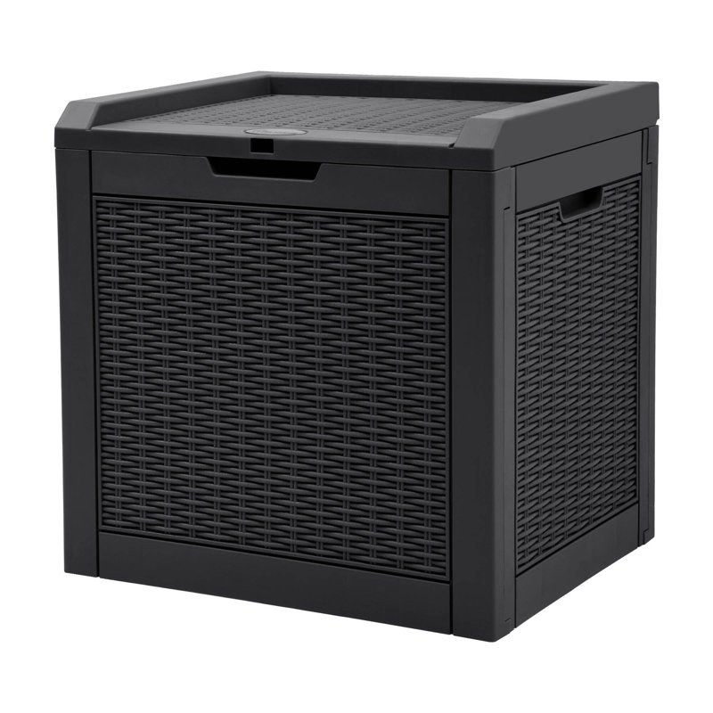 Balconera Deck Box 55.9cm W 118L Lockable Deck Box in Black