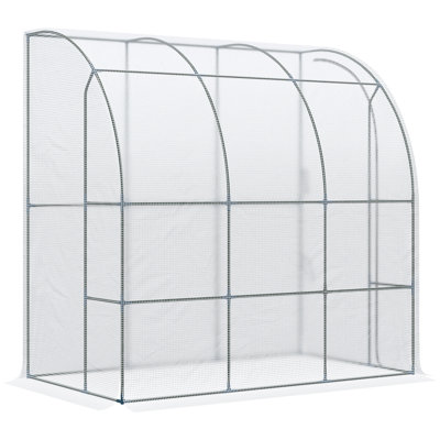 Outsunny 7' X 4' X 7' Outdoor Lean To Greenhouse