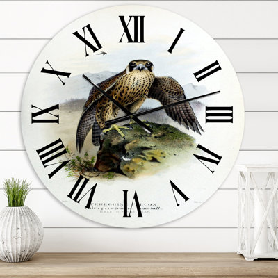 Vie d'oiseau rétro Vintage - horloge murale traditionnelle
