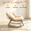 Fauteuil à bascule berçant, conception surdimensionnée avec coussin, mobilier d'extérieur pour la cour, le patio et le jardin-132915214