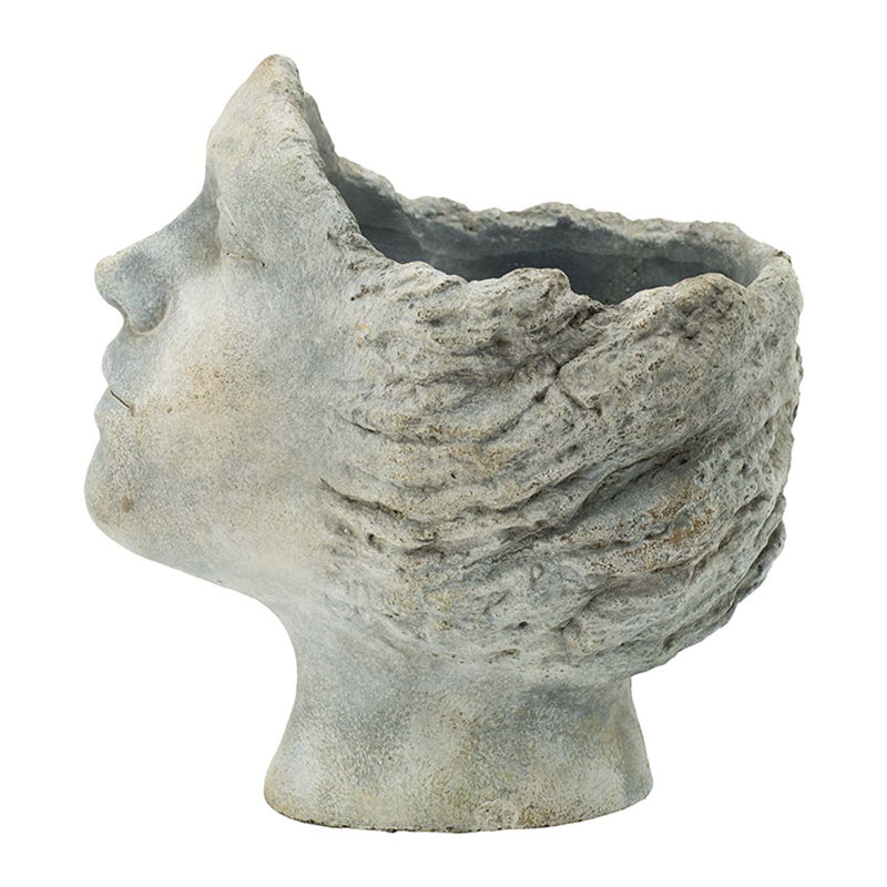 Ladbroke Statue Planter, 9.4" H x 7.1" W x 8.7" D