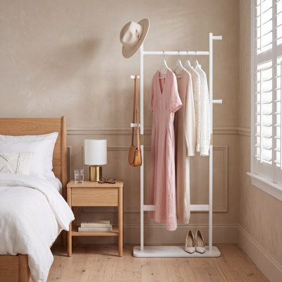 Porte-manteau autoportant en bois massif de 180 cm, cintre en bois écologique pour entrée ou chambre
