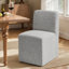 Upholstered Dining Chairs With Casters, Modern Single Sofa Chair With Slient Wheels For Living Room, Arrived Assembed(6Pc, Oatmeal)-550147379-542491799