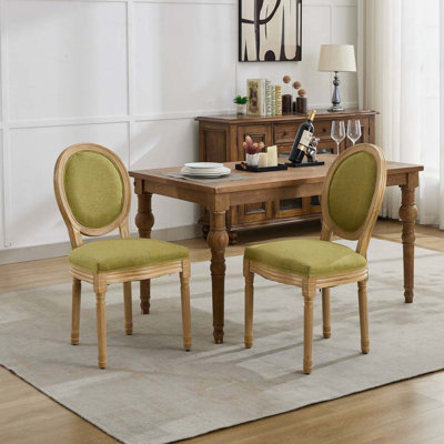 Chaise rembourrée avec cadre en bois massif